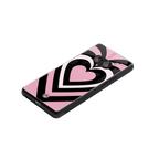 y2k retro pink hearts back phone cover | glass case for nothing phone 2a