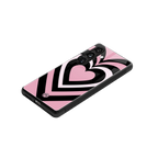 y2k retro pink hearts back phone cover | glass case for samsung galaxy s23 plus