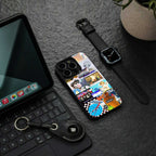 y2k collage aesthetic back phone cover | glass case for iphone 13
