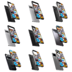 Durable Glass Back Mobile Case for iPhone, Samsung, OnePlus, Google Pixel, Redmi, Vivo, Oppo