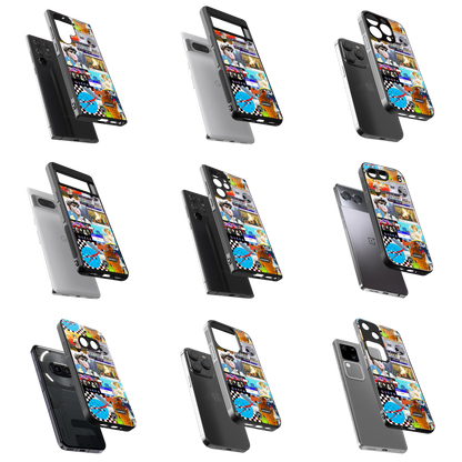 Durable Glass Back Mobile Case for iPhone, Samsung, OnePlus, Google Pixel, Redmi, Vivo, Oppo