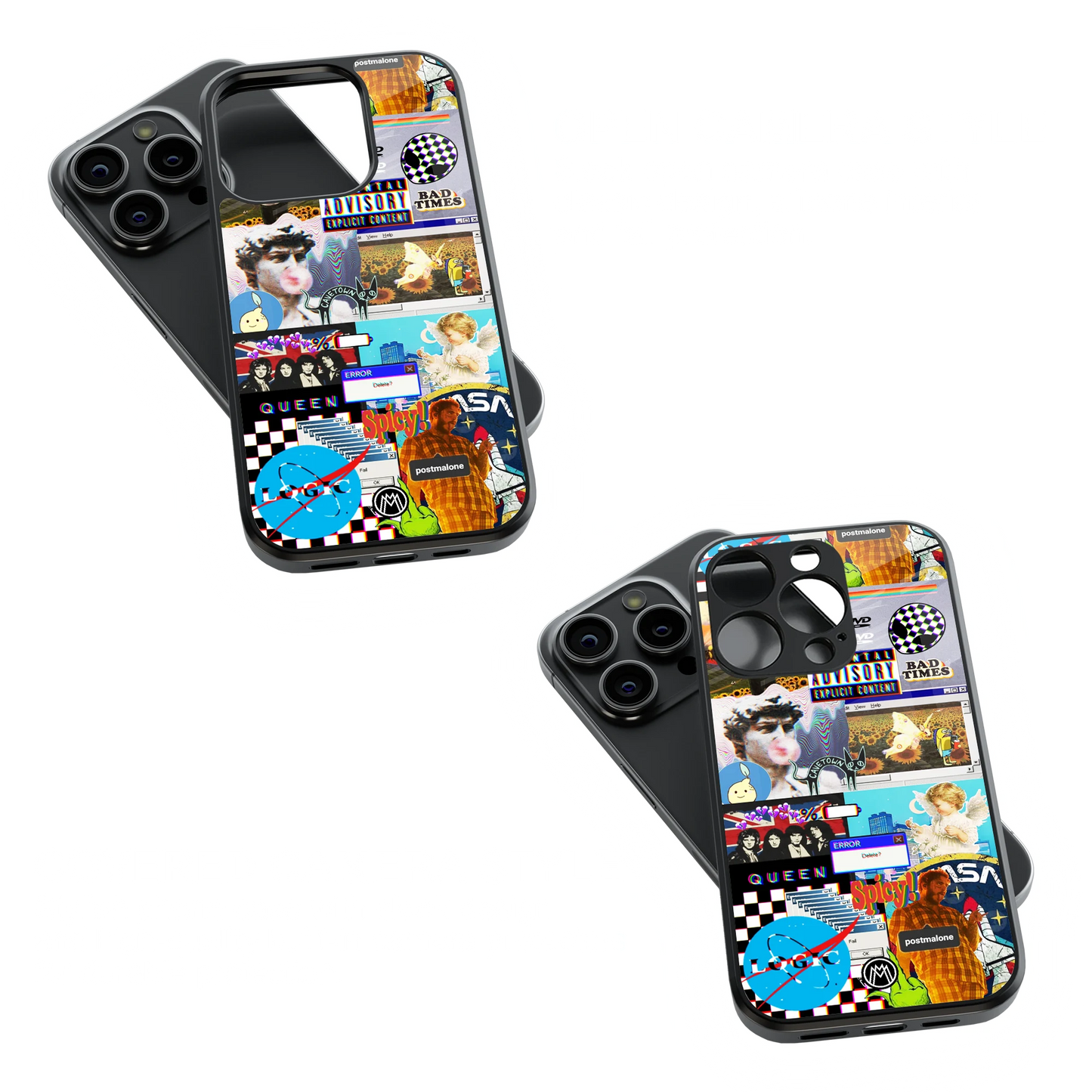 Trendy Glass Back Mobile Case for iPhone, Samsung, Redmi, OnePlus, Google Pixel, Motorola