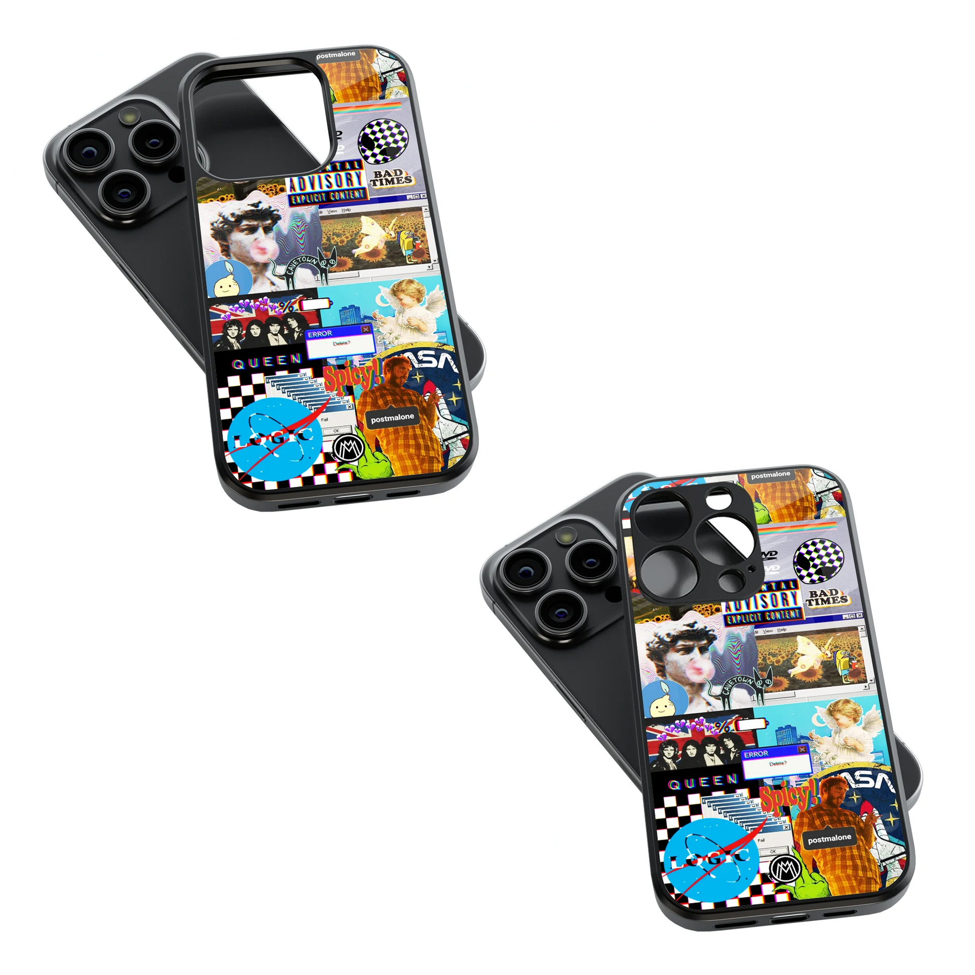 Trendy Glass Back Mobile Case for iPhone, Samsung, Redmi, OnePlus, Google Pixel, Motorola