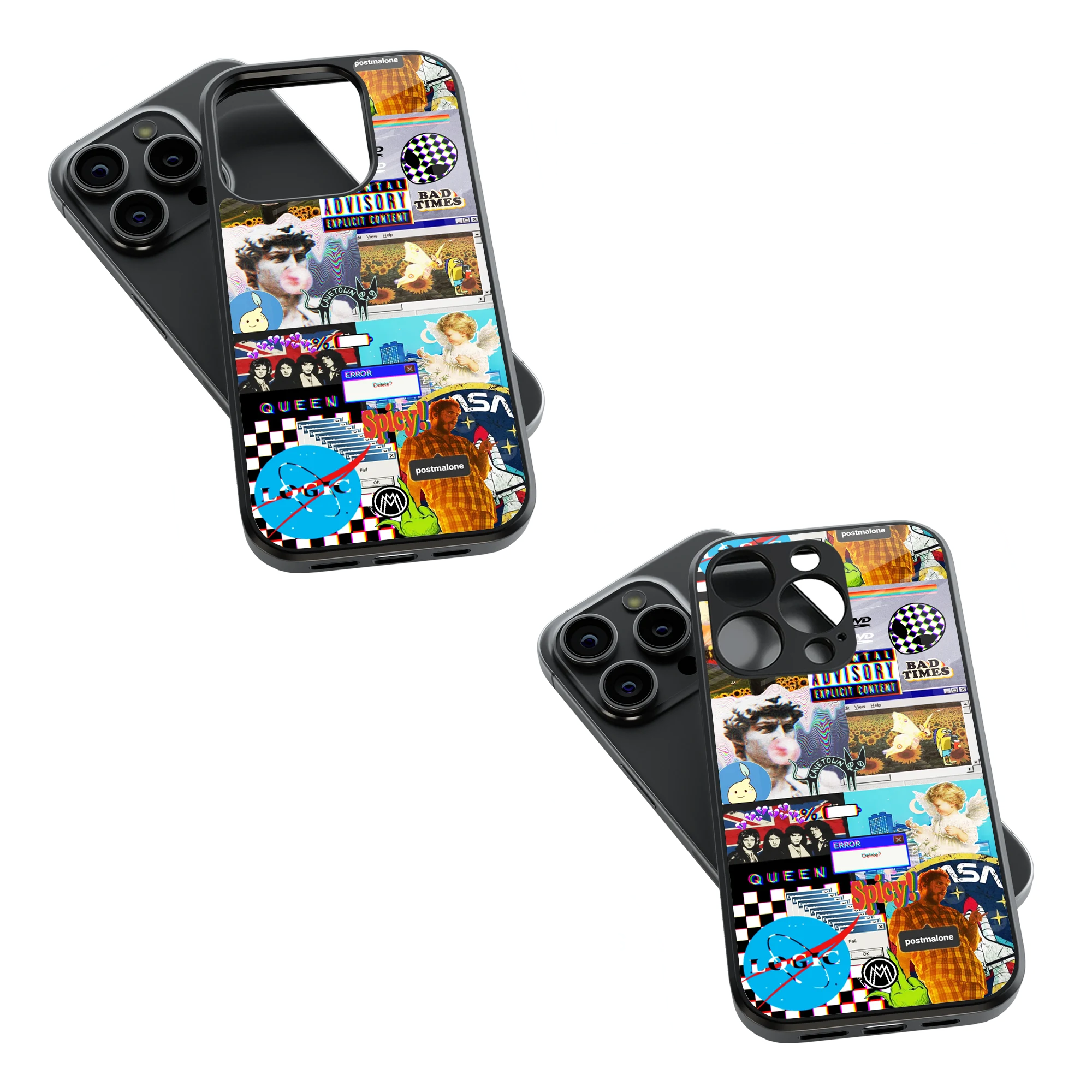 Trendy Glass Back Mobile Case for iPhone, Samsung, Redmi, OnePlus, Google Pixel, Motorola