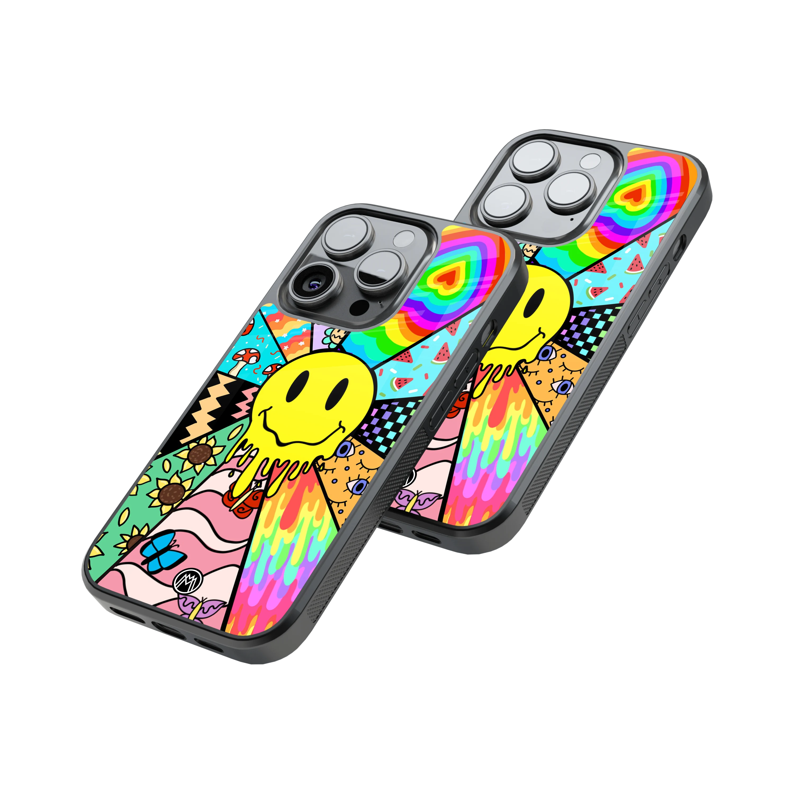 Protective Glass Back Phone Case Compatible with iPhone, Samsung, OnePlus, Pixel & More