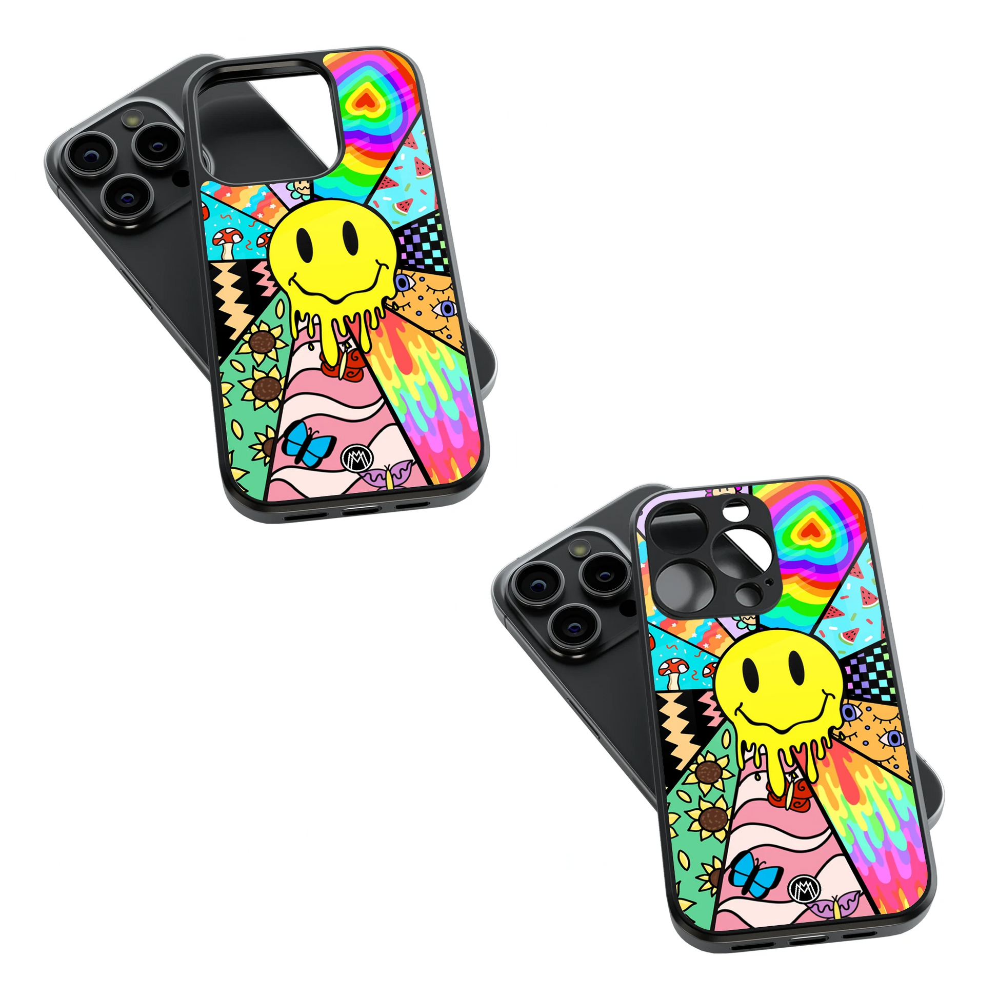 Trendy Glass Back Mobile Case for iPhone, Samsung, Redmi, OnePlus, Google Pixel, Motorola