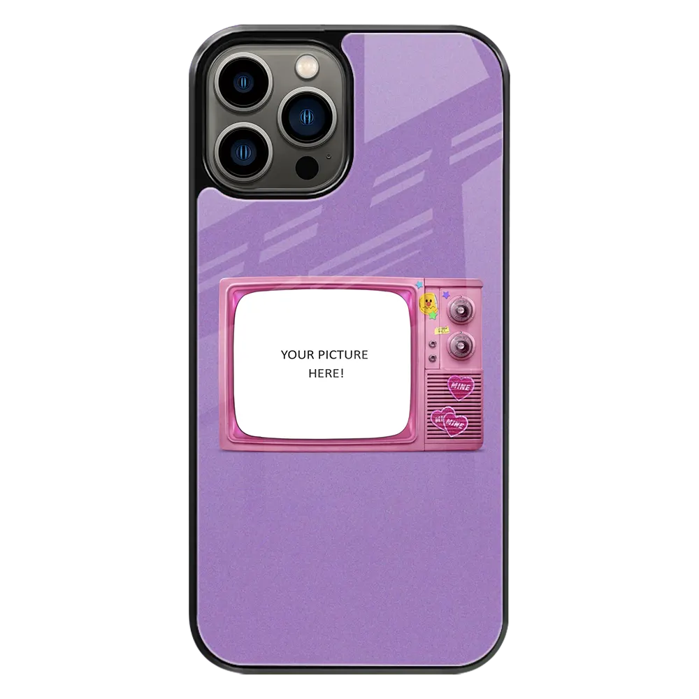 Polaroid Personalised Glass Phone Case