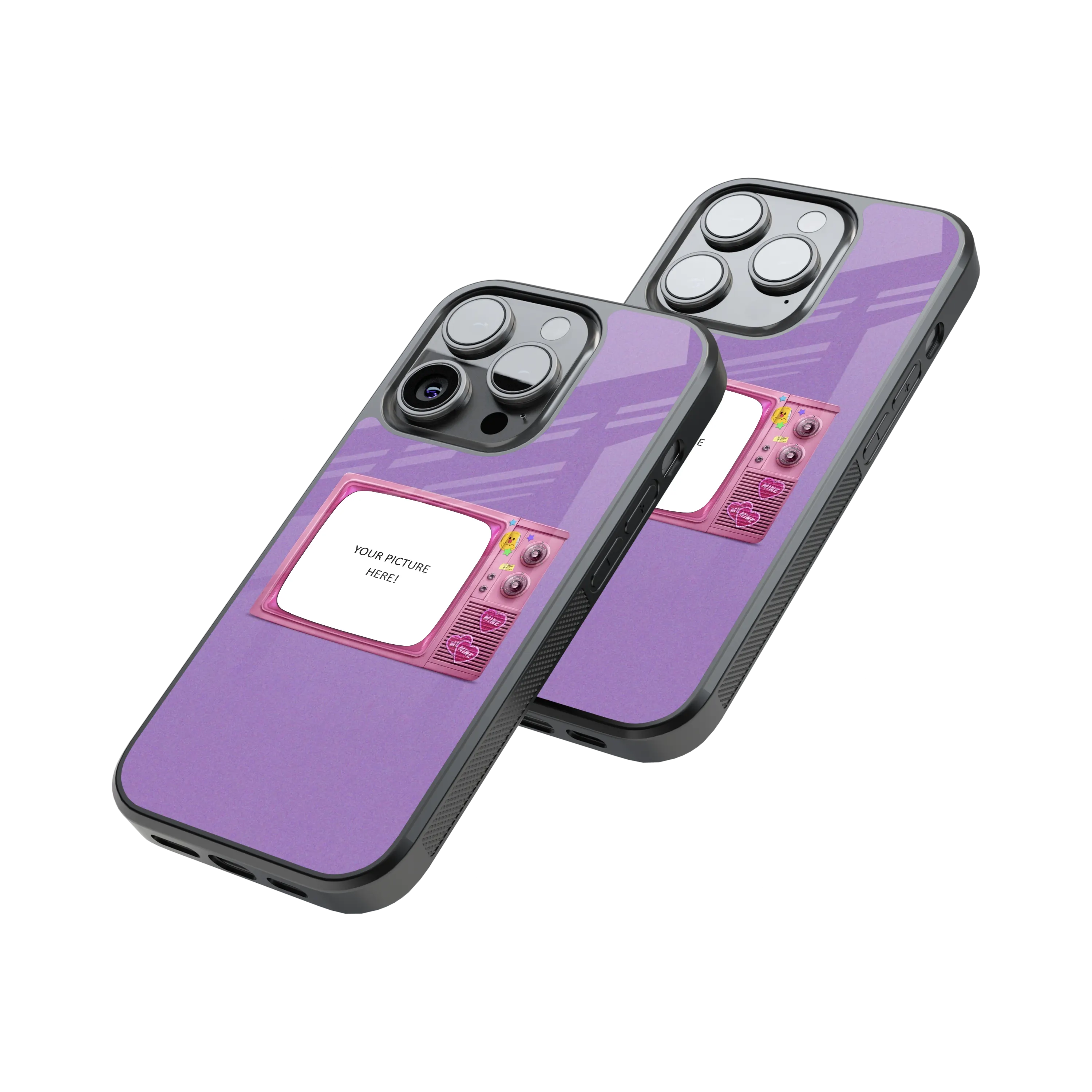 Polaroid Personalised Glass Phone Case