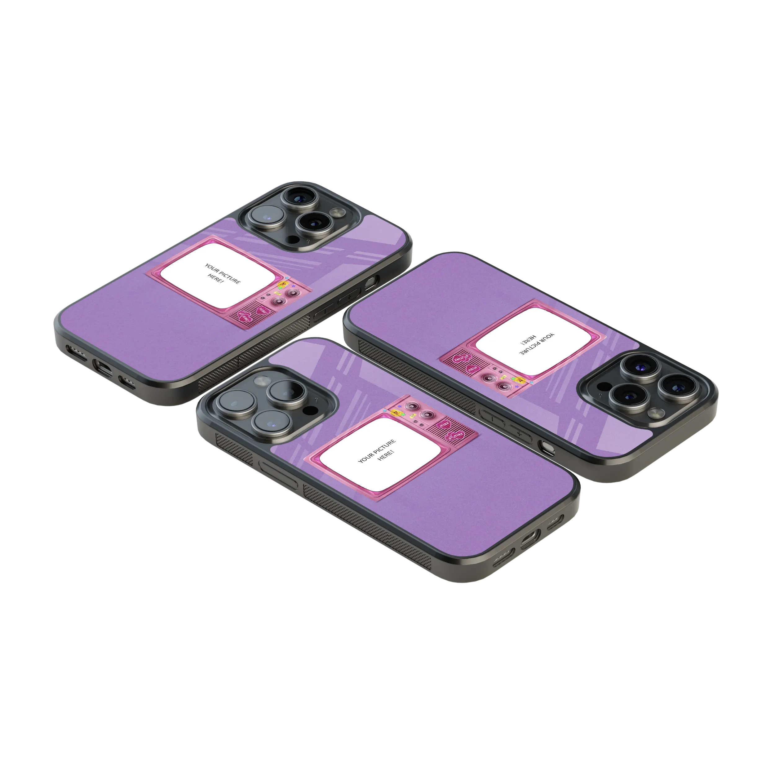 Polaroid Personalised Glass Phone Case