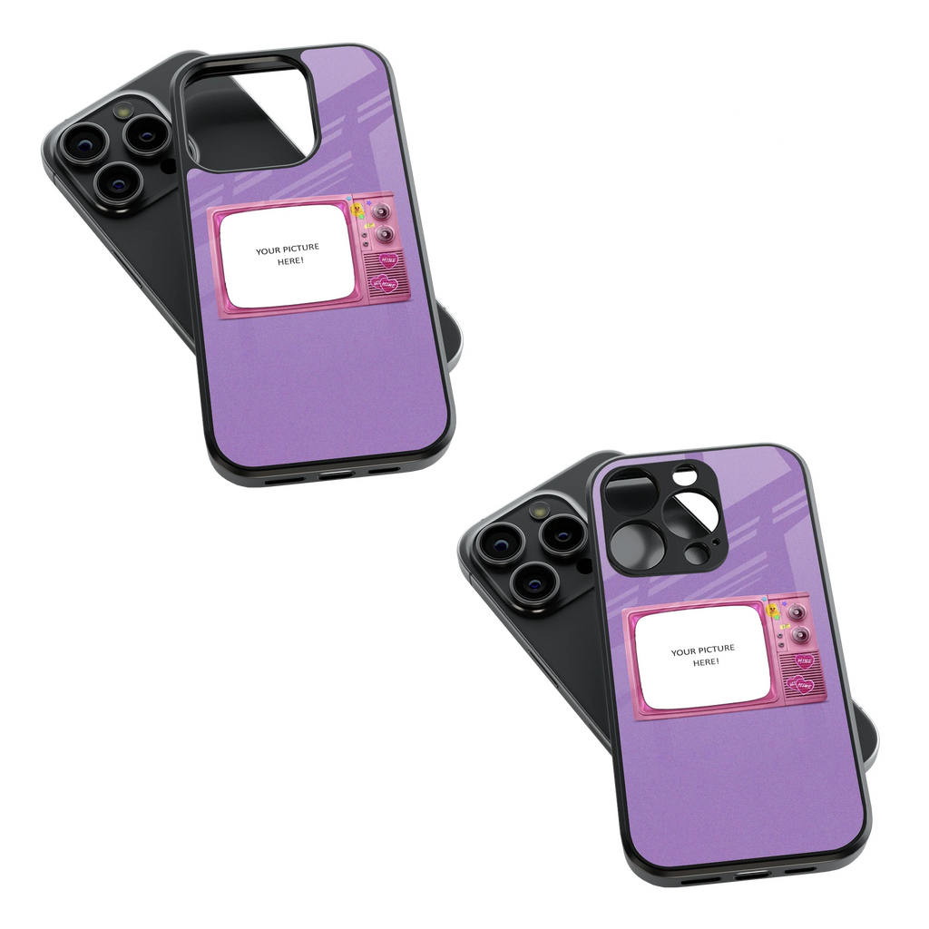 Polaroid Personalised Glass Phone Case