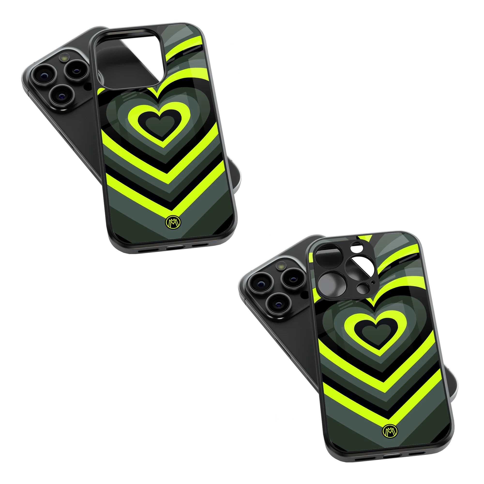 Trendy Glass Back Mobile Case for iPhone, Samsung, Redmi, OnePlus, Google Pixel, Motorola