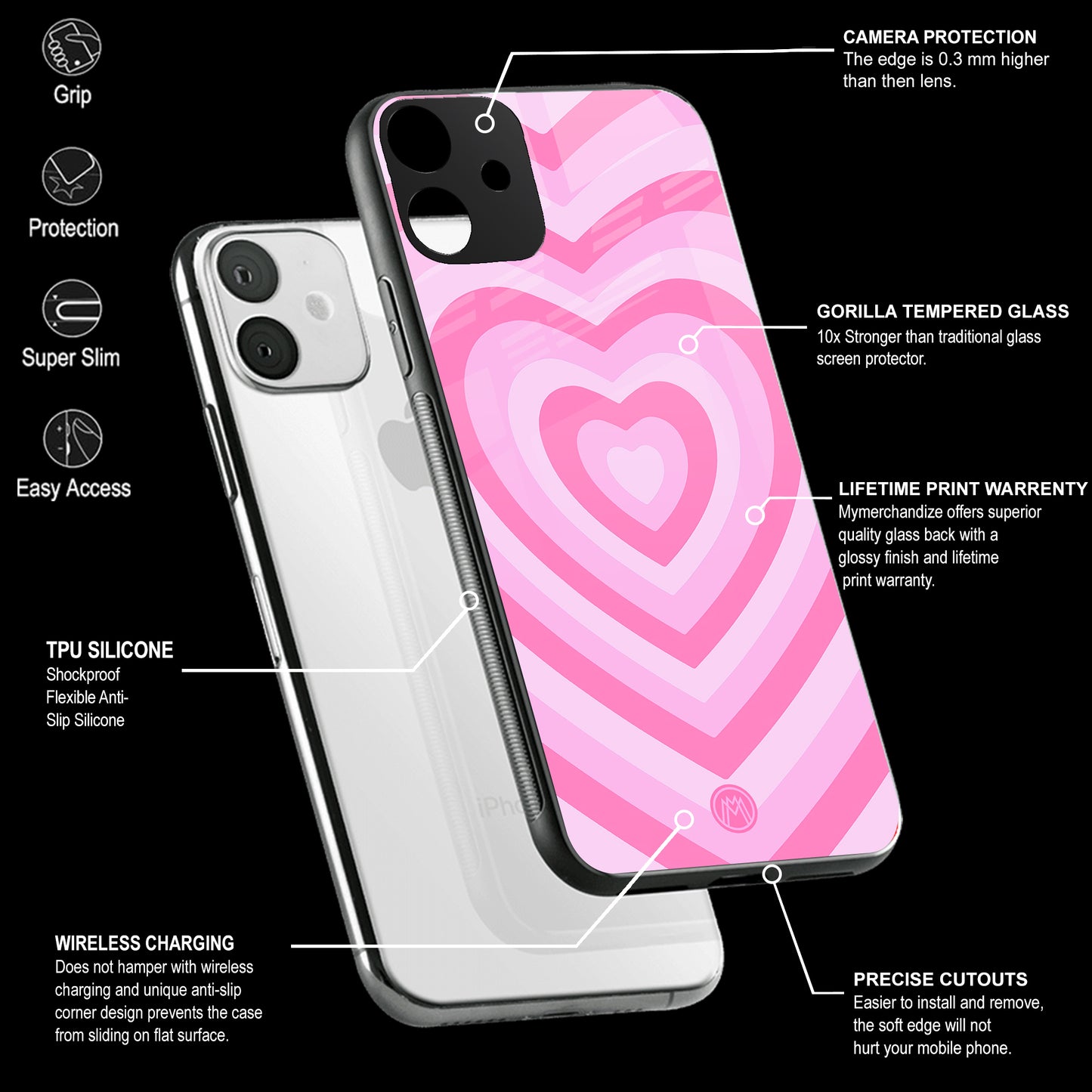 Mobile Phone Cover | Glass Back Case