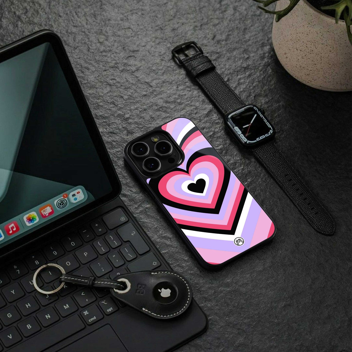 y2k pink hearts bubblegum edition back phone cover | glass case for Google Pixel 7A