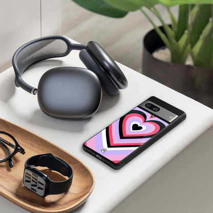 y2k pink hearts bubblegum edition back phone cover | glass case for Google Pixel 6A