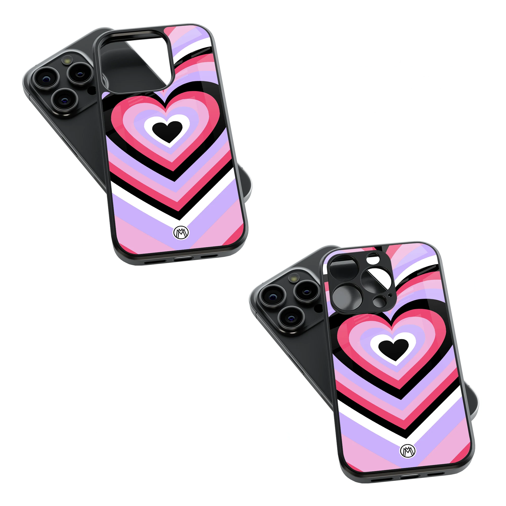 Trendy Glass Back Mobile Case for iPhone, Samsung, Redmi, OnePlus, Google Pixel, Motorola