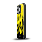 y2k black flames back phone cover | glass case for iphone 13 pro