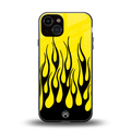 y2k black flames back phone cover | glass case for iphone 13