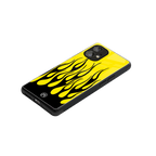 y2k black flames back phone cover | glass case for nothing phone 1