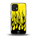 y2k black flames back phone cover | glass case for nothing phone 2