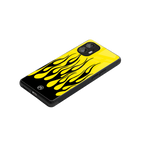 y2k black flames back phone cover | glass case for nothing phone 2