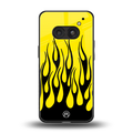 y2k black flames back phone cover | glass case for nothing phone 2a