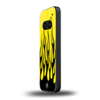 y2k black flames back phone cover | glass case for nothing phone 2a