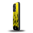 y2k black flames back phone cover | glass case for oneplus nord 3