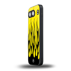 y2k black flames back phone cover | glass case for oneplus nord 4
