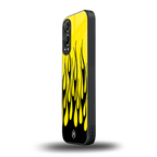 y2k black flames back phone cover | glass case for oneplus nord ce 4 lite