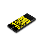 y2k black flames back phone cover | glass case for google pixel 6 pro