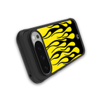 y2k black flames back phone cover | glass case for google pixel 9 pro