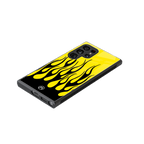 y2k black flames back phone cover | glass case for samsung galaxy s23 ultra