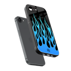 y2k blue flames back phone cover | glass case for iphone 16e
