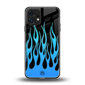 y2k blue flames back phone cover | glass case for nothing phone 1