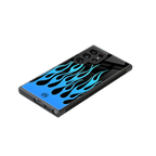 y2k blue flames back phone cover | glass case for samsung galaxy s23 ultra