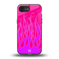 y2k hot pink flames back phone cover | glass case for iphone 16e