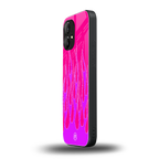 y2k hot pink flames back phone cover | glass case for nothing phone 1
