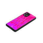 y2k hot pink flames back phone cover | glass case for nothing phone 1