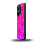 y2k hot pink flames back phone cover | glass case for oneplus nord 3