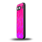 y2k hot pink flames back phone cover | glass case for oneplus nord 4