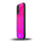 y2k hot pink flames back phone cover | glass case for oneplus nord ce 4 lite