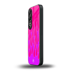 y2k hot pink flames back phone cover | glass case for oneplus nord ce 4