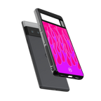 y2k hot pink flames back phone cover | glass case for google pixel 6 pro