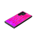 y2k hot pink flames back phone cover | glass case for samsung galaxy s23 ultra