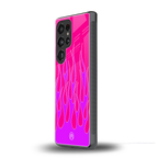 y2k hot pink flames back phone cover | glass case for samsung galaxy s25 ultra