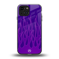 y2k magenta flames back phone cover | glass case for iphone 13 mini