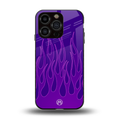 y2k magenta flames back phone cover | glass case for iphone 13 pro