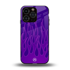 y2k magenta flames back phone cover | glass case for iphone 13 pro
