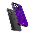 y2k magenta flames back phone cover | glass case for iphone 13 pro