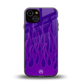 y2k magenta flames back phone cover | glass case for iphone 13
